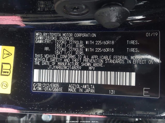 JTJYARBZ8K2148059 Lexus Nx 300 F Sport