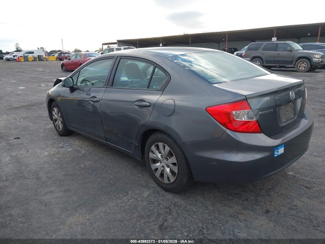 2012 Honda Civic Lx მანქანა იყიდება აუქციონზე, vin: 19XFB2F57CE332662, აუქციონის ნომერი: 43992373