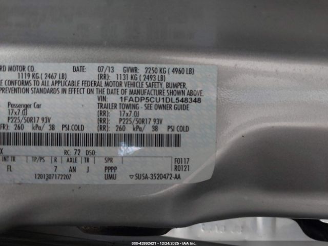 2013 FORD C-MAX ENERGI 1FADP5CU1DL548348 Photo 8