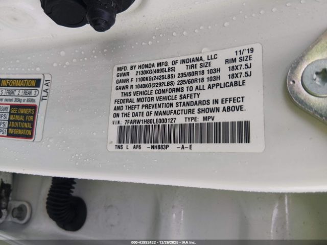 2020 HONDA CR-V 7FARW1H80LE000127 Photo 8