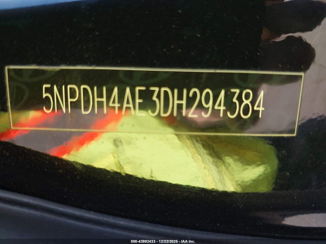 2013 Hyundai Elantra Gls მანქანა იყიდება აუქციონზე, vin: 5NPDH4AE3DH294384, აუქციონის ნომერი: 43992433