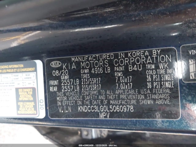 2020 KIA NIRO EV KNDCC3LG0L5060978 Photo 8