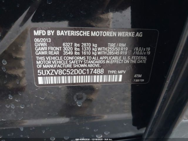 2013 BMW X5 5UXZV8C52D0C17488 Photo 8