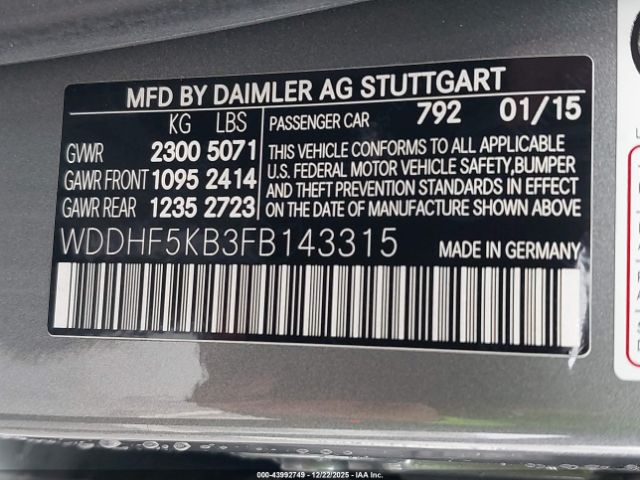 2015 MERCEDES-BENZ E 350 WDDHF5KB3FB143315 Photo 8