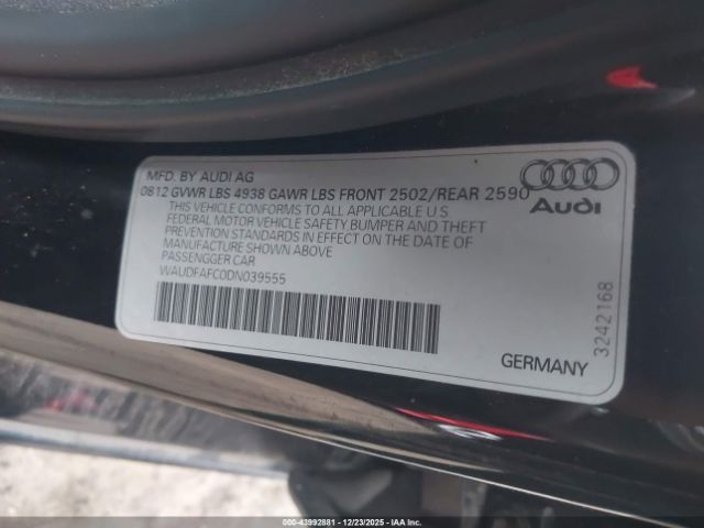 2013 AUDI A6 WAUDFAFC0DN039555 Photo 8