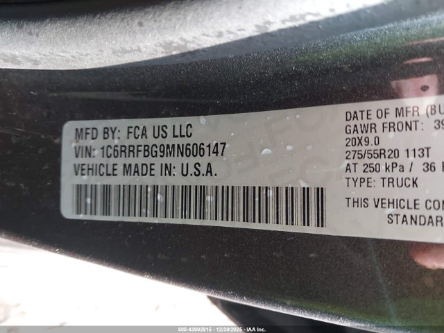 2021 RAM 1500 1C6RRFBG9MN606147 Photo 8
