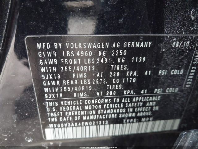 2014 VOLKSWAGEN TIGUAN WVGBV3AX4EW021313 Photo 8