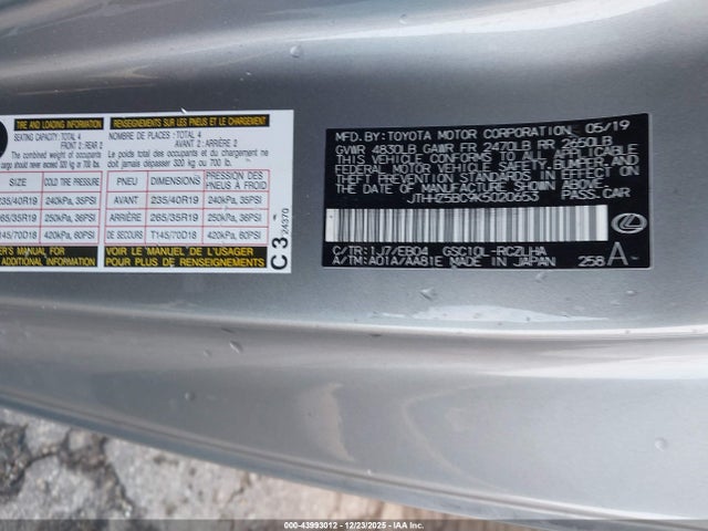 2019 LEXUS RC 350 JTHHZ5BC9K5020653 Photo 8