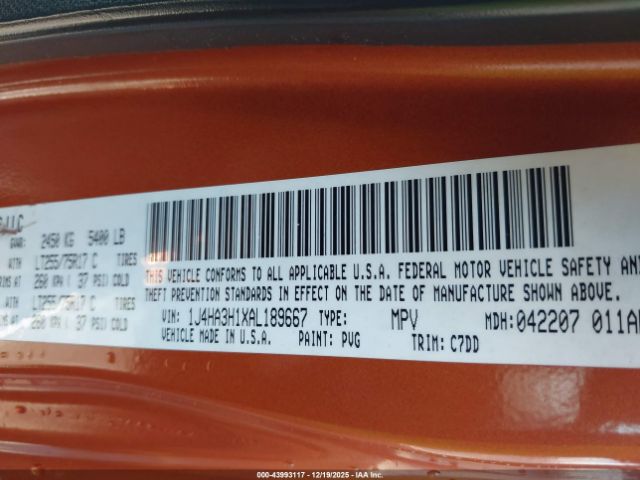 2010 JEEP WRANGLER UNLIMITED 1J4HA3H1XAL189667 Photo 8