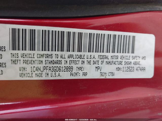 2016 JEEP PATRIOT 1C4NJPFA3GD612899 Photo 8