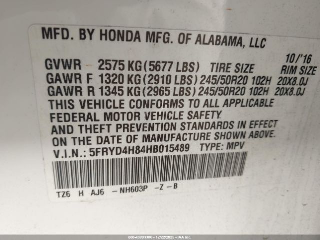 2017 ACURA MDX 5FRYD4H84HB015489 Photo 8