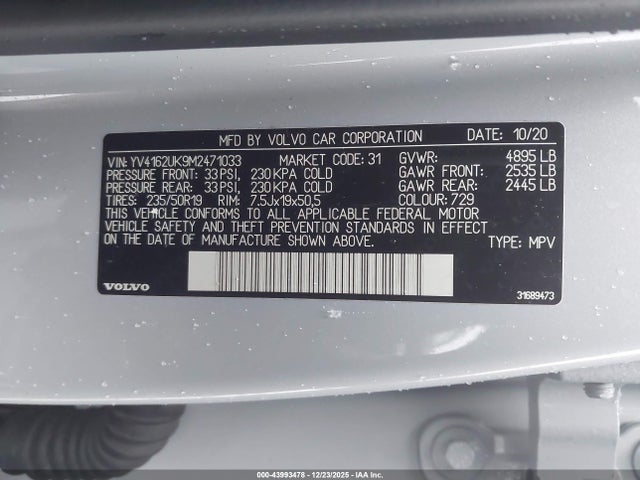 2021 VOLVO XC40 YV4162UK9M2471033 Photo 8