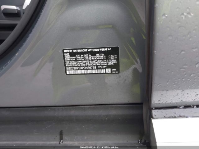 2023 BMW X3 5UX53DP0XP9N86768 Photo 8