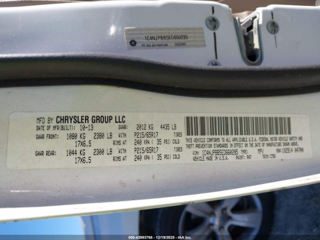2014 JEEP PATRIOT 1C4NJPBB5ED660285 Photo 8