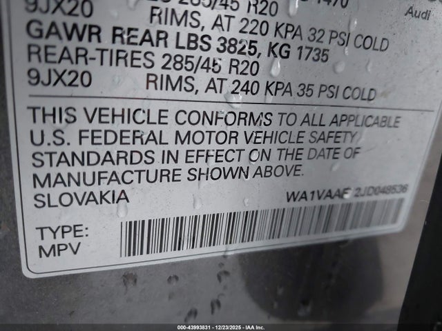 2018 AUDI Q7 WA1VAAF72JD048536 Photo 8