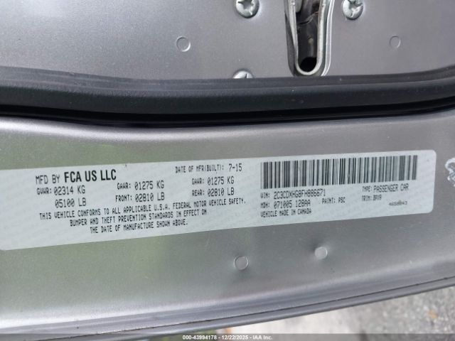 2015 DODGE CHARGER 2C3CDXHG8FH886671 Photo 8