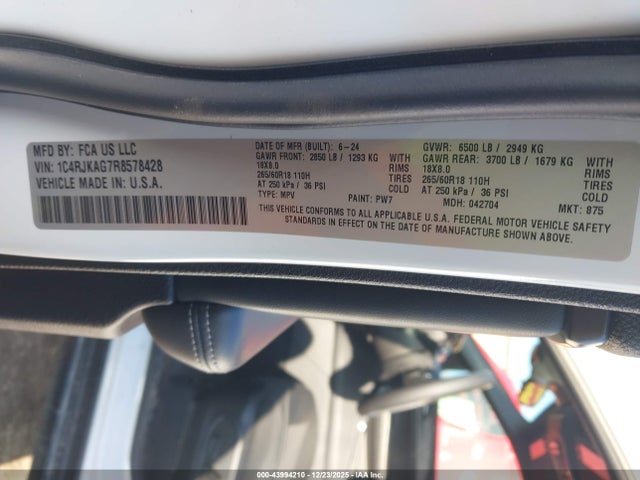 2024 JEEP GRAND CHEROKEE L 1C4RJKAG7R8578428 Photo 8