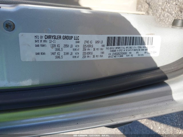 Продажа на аукционе авто 2012 Dodge Grand Caravan Se/avp, vin: 2C4RDGBG2CR206901, номер лота: 43994456
