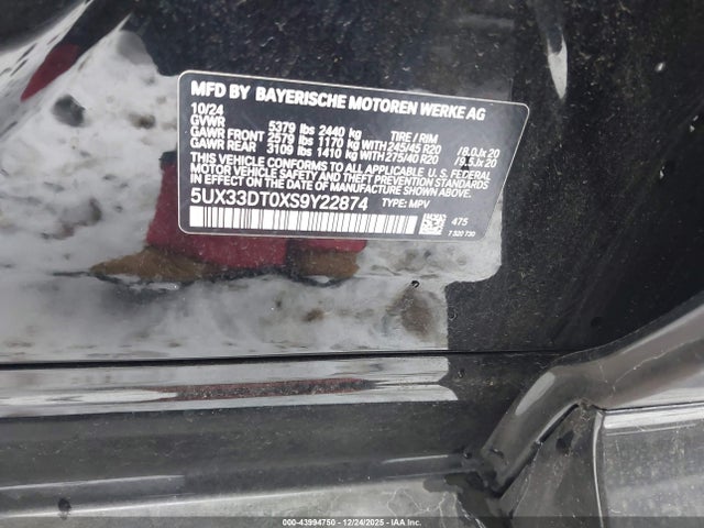 2025 BMW X4 5UX33DT0XS9Y22874 Photo 8