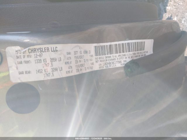 2008 JEEP GRAND CHEROKEE 1J8GR48K38C177906 Photo 8