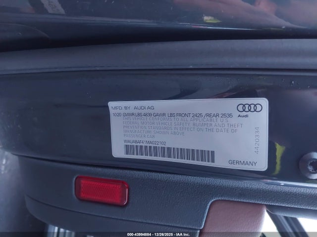 2021 AUDI A4 WAUABAF41MA022102 Photo 8