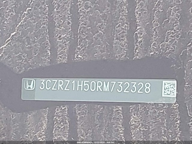 3CZRZ1H50RM732328 Honda Hr-v 2wd Sport W/o Bsi/sport