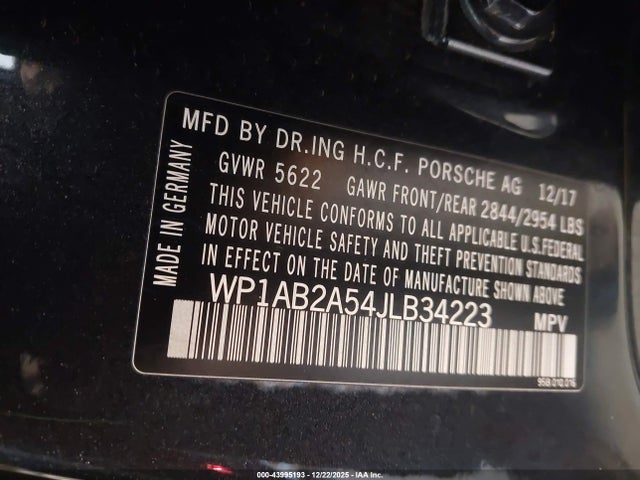 2018 PORSCHE MACAN WP1AB2A54JLB34223 Photo 8