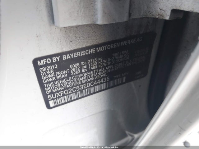 BMW X6 Xdrive35i 2014 5UXFG2C53E0C44436 Image 9