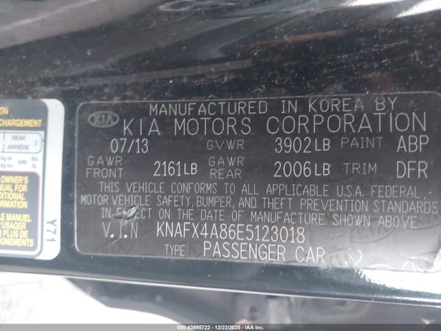 2014 KIA FORTE KNAFX4A86E5123018 Photo 8