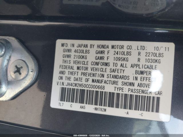 2012 ACURA TSX JH4CW2H50CC000668 Photo 8
