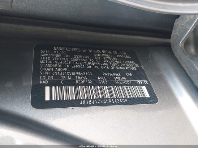 2020 NISSAN ROGUE SPORT JN1BJ1CV8LW543409 Photo 8