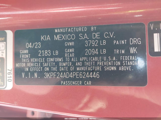 2023 KIA FORTE 3KPF24AD4PE624446 Photo 8