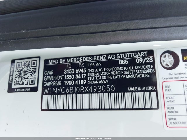 W1NYC6BJ0RX493050 Mercedes-Benz G 550 4matic