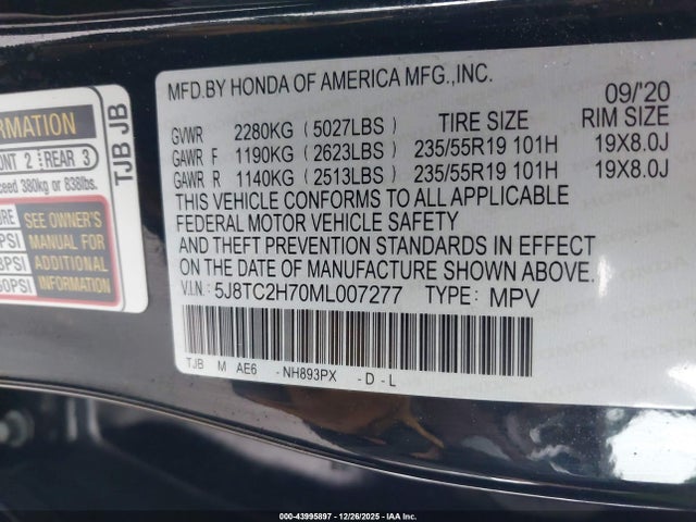 2021 ACURA RDX 5J8TC2H70ML007277 Photo 8