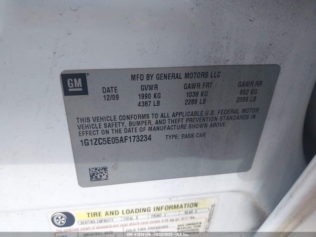 2010 CHEVROLET MALIBU 1G1ZC5E05AF173234 Photo 8