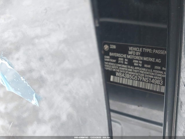 WBA3B5G57FNS14983 BMW 328i Xdrive