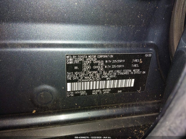 Toyota Venza Xle 2021 JTEAAAAH2MJ013601 Image 9