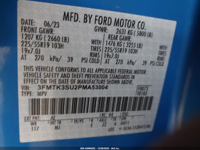 Ford Mustang Mach-e Premium 2023 3FMTK3SU2PMA53004 Image 9