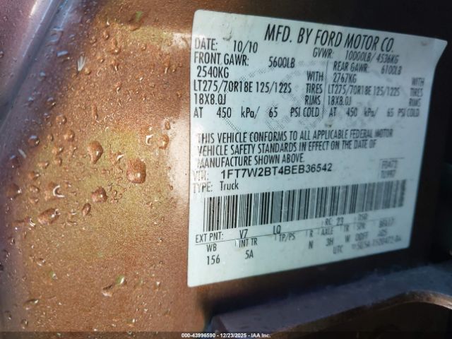 2011 FORD F-250 1FT7W2BT4BEB36542 Photo 8