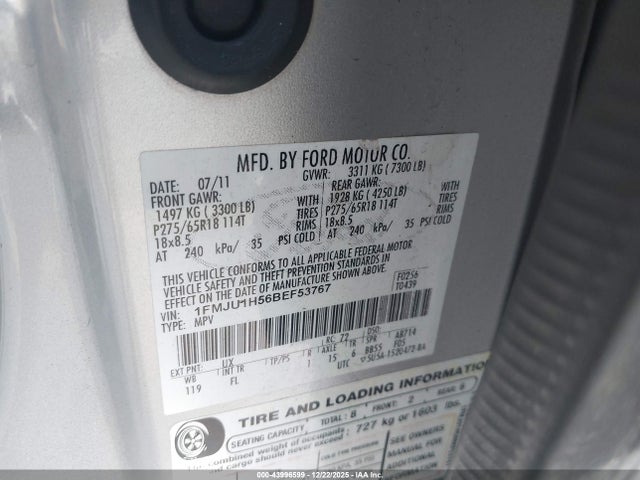 2011 FORD EXPEDITION 1FMJU1H56BEF53767 Photo 8