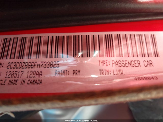 2015 DODGE CHALLENGER 2C3CDZBG6FH733825 Photo 8