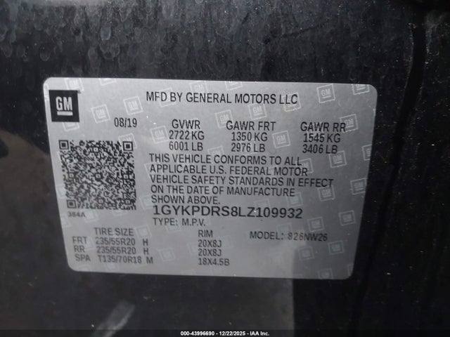 2020 CADILLAC XT6 1GYKPDRS8LZ109932 Photo 8