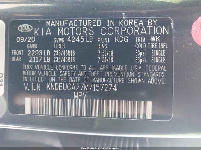 KIA Seltos S Turbo 2021 KNDEUCA27M7157274 Image 9
