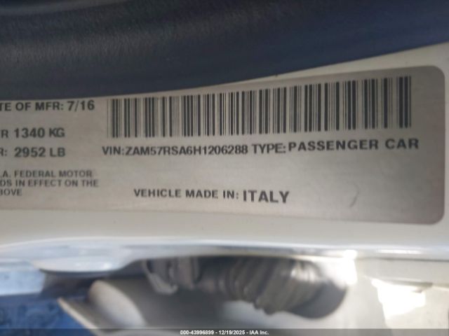 2017 MASERATI GHIBLI ZAM57RSA6H1206288 Photo 8