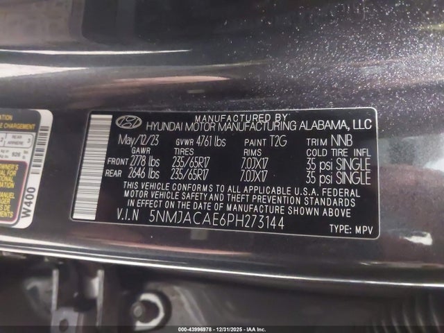 2023 HYUNDAI TUCSON 5NMJACAE6PH273144 Photo 8