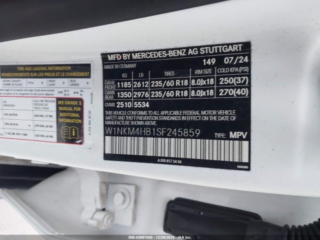 W1NKM4HB1SF245859 Mercedes-Benz Glc 300 4matic Suv
