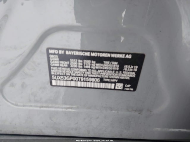BMW X3 30 Xdrive 2026 5UX53GP00T9159806 Image 9