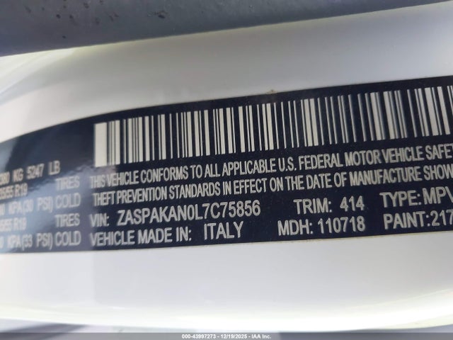 2020 ALFA ROMEO STELVIO ZASPAKAN0L7C75856 Photo 8