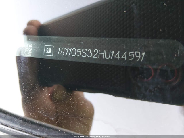 Aukcja sprzedaży 2017 Chevrolet Impala 1lt, vin: 1G1105S32HU144591, numer aukcji: 43997325