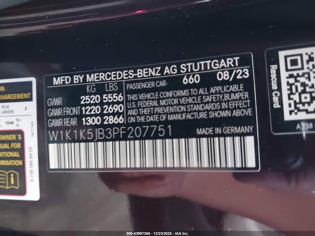 2023 MERCEDES-BENZ E 450 W1K1K5JB3PF207751 Photo 8